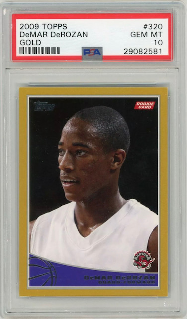 Photo of 2009 DeMar DeRozan Topps Gold Rookie Card
