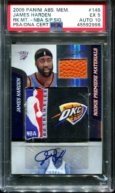 Photo of 2009 James Harden Absolute Memorabilia Logoman Rookie Card