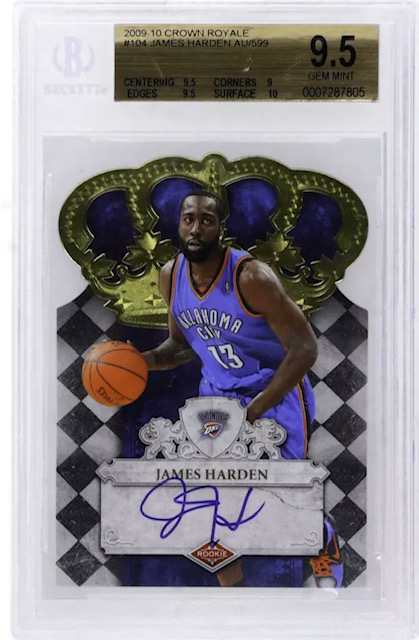 Photo of 2009 James Harden Crown Royale Auto Rookie Card