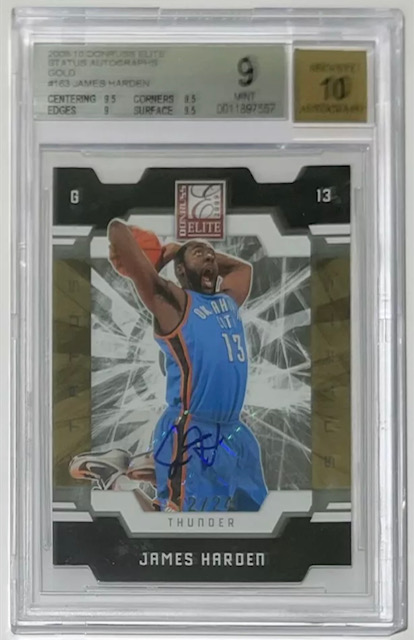 2009 James Harden Donruss Elite Status Auto Rookie Card Photo of 2009 James Harden Donruss Elite Status Auto Rookie Card