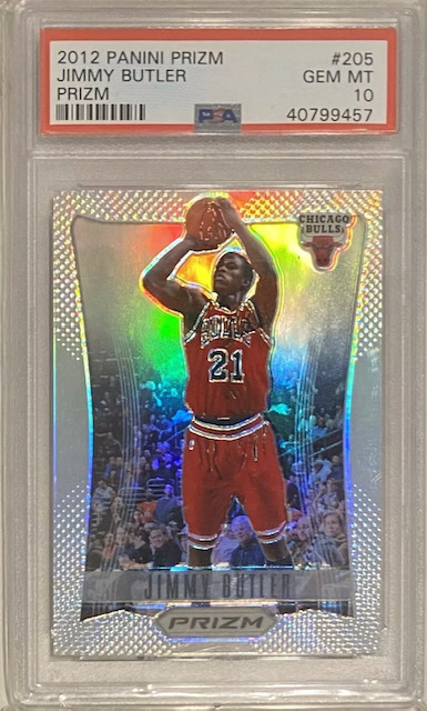 2012 Jimmy Butler Panini Prizm Silver Rookie Card Photo of 2012 Jimmy Butler Panini Prizm Silver Rookie Card