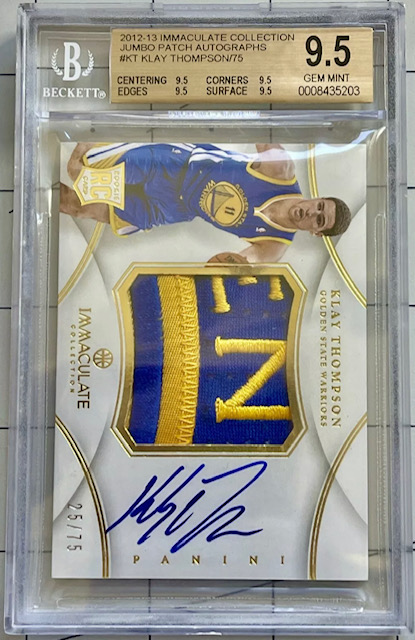Photo of 2012 Klay Thompson Immaculate Rookie Card
