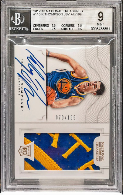 Photo of 2012 Klay Thompson National Treasures Rookie Card
