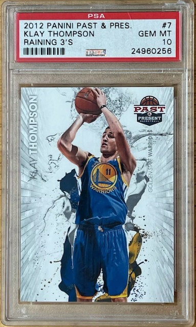 Photo of 2012 Klay Thompson Past & Present Raining 3's Rookie Card
