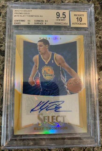 Photo of 2012 Klay Thompson Select Gold Prizm Rookie Card