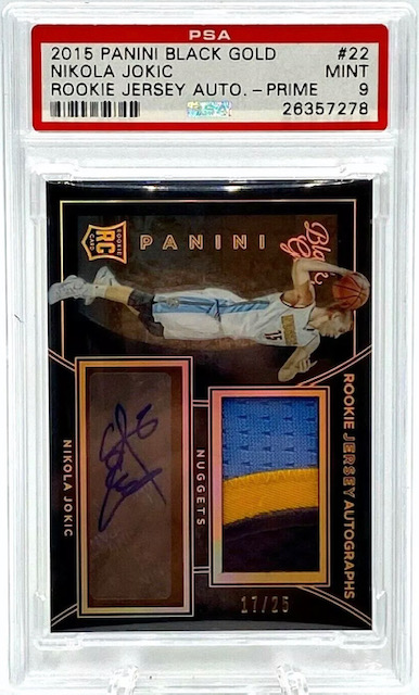 Photo of 2015 Nikola Jokic Black Gold RPA Rookie Card
