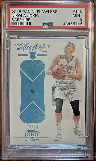 2015 Nikola Jokic Flawless Sapphire Rookie Card