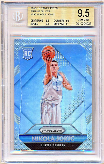 Photo of 2015 Nikola Jokic Panini Prizm Silver Rookie Card