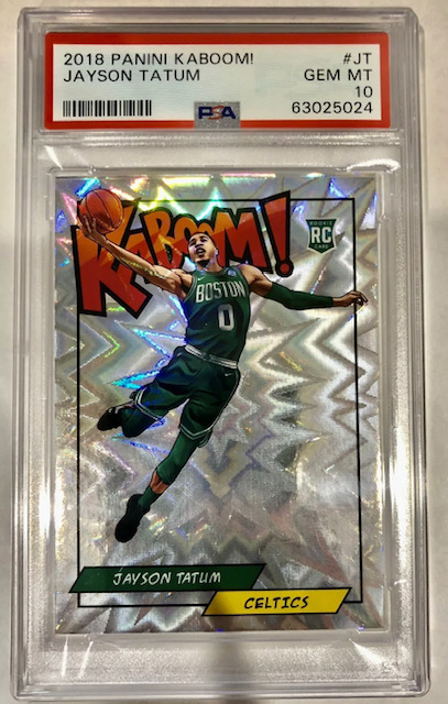 2017 Jayson Tatum Kaboom Rookie Card Photo of 2017 Jayson Tatum Kaboom Rookie Card