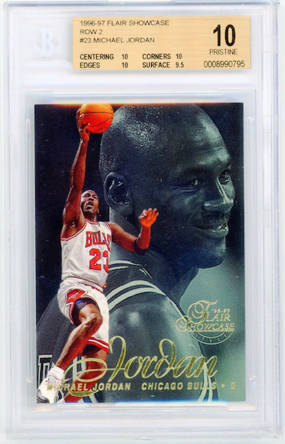 Photo of 1996 Michael Jordan Flair Showcase Legacy Collection Row 2 Card