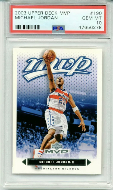 Photo of 2003 Michael Jordan Upper Deck MVP Card