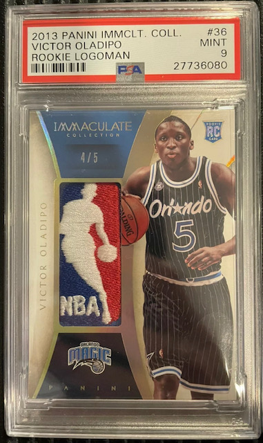 2013 Victor Oladipo Immaculate Logoman Rookie Card Photo of 2013 Victor Oladipo Immaculate Logoman Rookie Card
