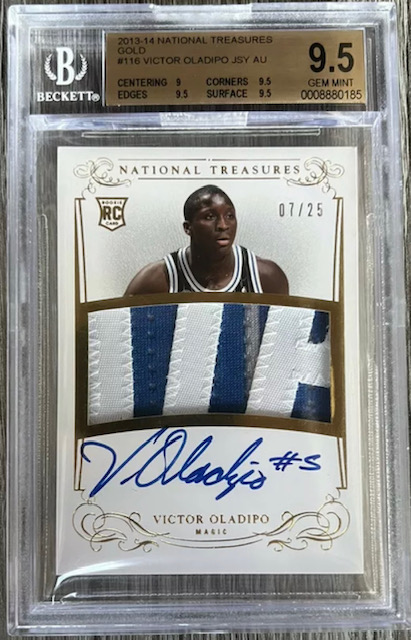 2013 Victor Oladipo National Treasures RPA Rookie Card Photo of 2013 Victor Oladipo National Treasures RPA Rookie Card