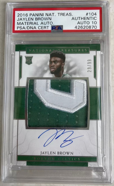 Photo of 2016 Jaylen Brown National Treasures Rookie Card
