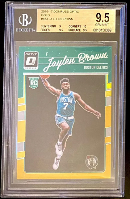 Photo of 2016 Jaylen Brown Optic Gold Rookie Card