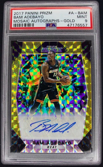 Photo of 2017 Bam Adebayo Mosaic Auto Rookie Card