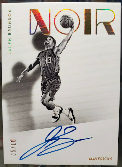 Photo of 2018 Jalen Brunson Panini Noir Shadow Rookie Card