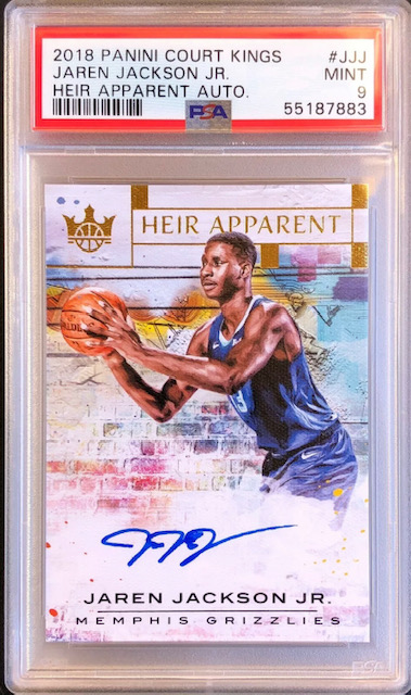 2018 Jaren Jackson Jr Court Kings Heir Apparent Rookie Card Photo of 2018 Jaren Jackson Jr Court Kings Heir Apparent Rookie Card