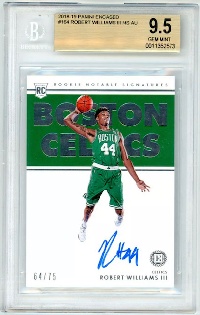 Photo of 2018 Robert Williams III Encased Rookie Card
