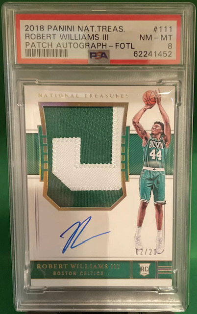Photo of 2018 Robert Williams III National Treasures FOTL RPA Rookie Card