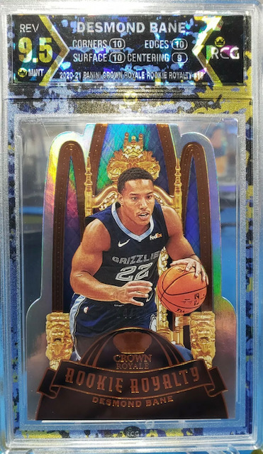 Photo of 2020 Desmond Bane Crown Royale Rookie Royalty Rookie Card