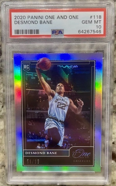 Photo of 2020 Desmond Bane Panini One and One Rookie Card