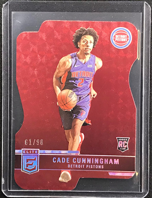 Photo of 2021 Cade Cunningham Donruss Elite Aspirations Red Rookie Card