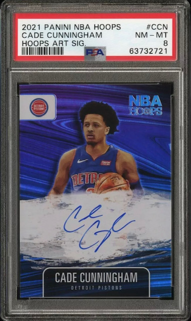 Photo of 2021 Cade Cunningham NBA Hoops Art Signatures Rookie Card
