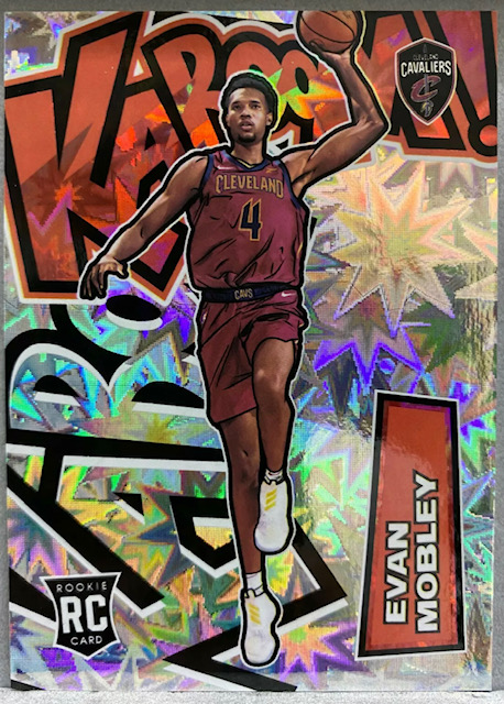 2021 Evan Mobley Crown Royale Kaboom Rookie Card Photo of 2021 Evan Mobley Crown Royale Kaboom Rookie Card