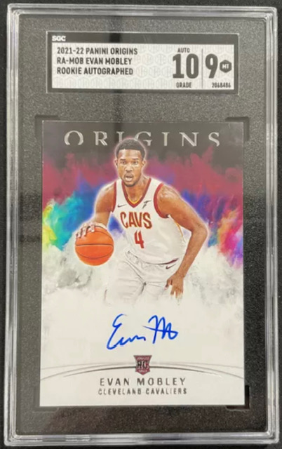 Photo of 2021 Evan Mobley Panini Origins Auto Rookie Card
