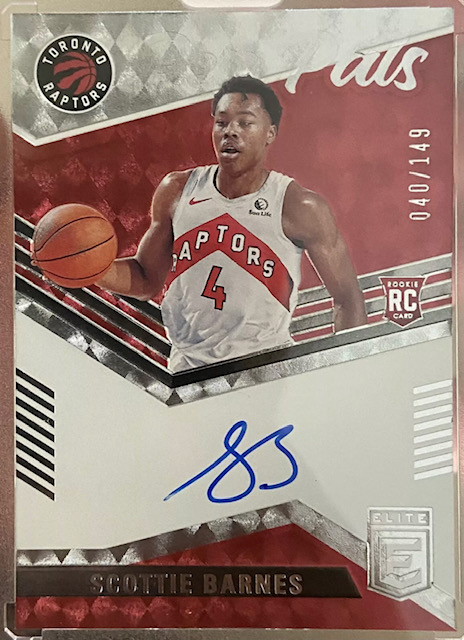Photo of 2021 Scottie Barnes Donruss Elite Pen Pals Rookie Card