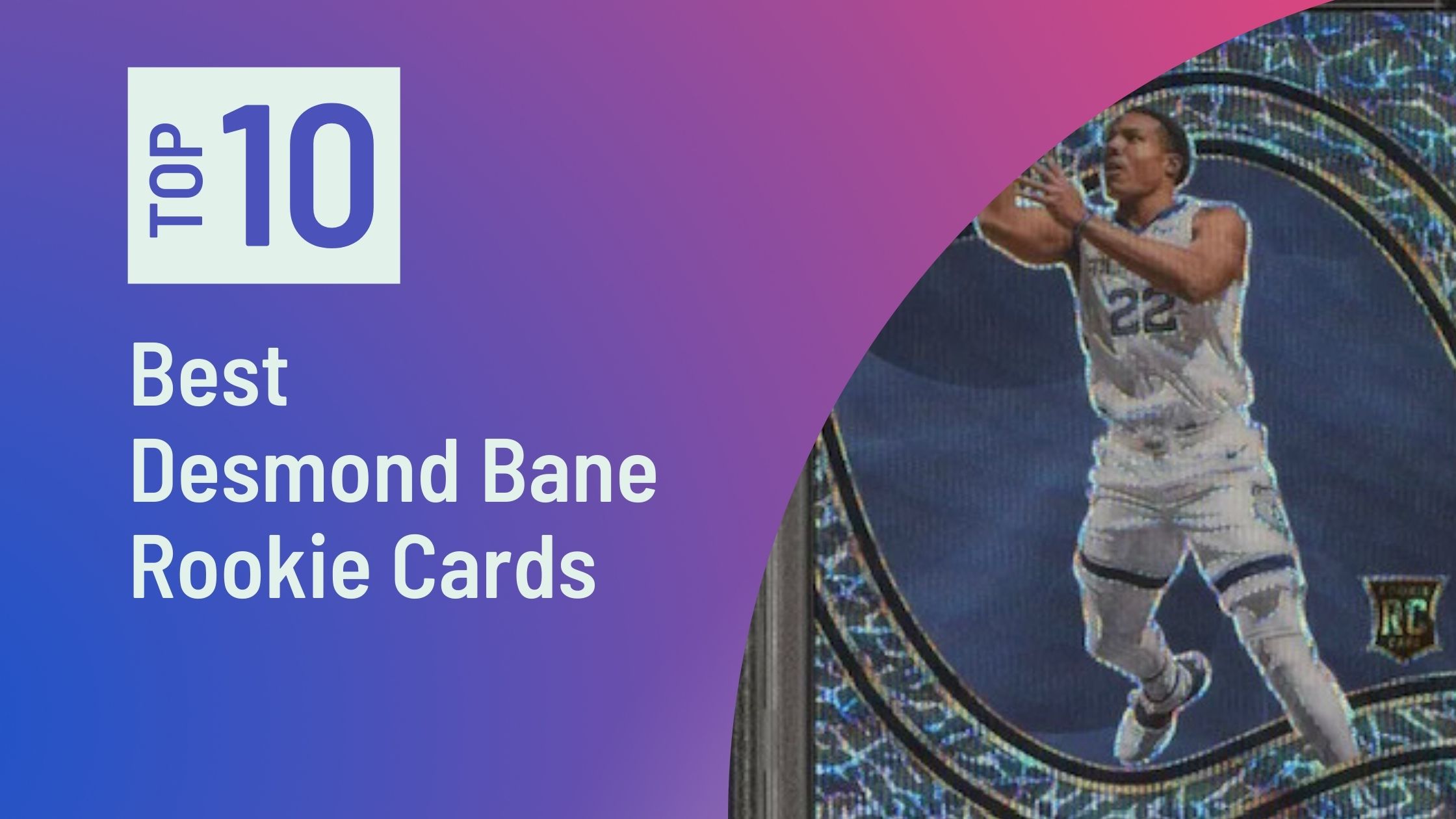 Featured Image for the Best Desmond Bane Rookie Cards blog post