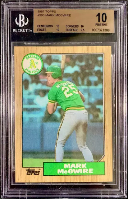 Photo of 1987 Mark McGwire Topps Rookie Card