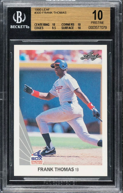 Photo of 1990 Frank Thomas Leaf Rookie Card