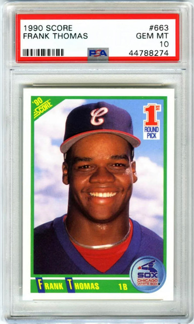 Photo of 1990 Frank Thomas Score Rookie Card