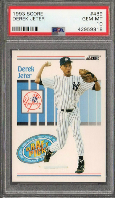 Photo of 1993 Derek Jeter Score Rookie Card