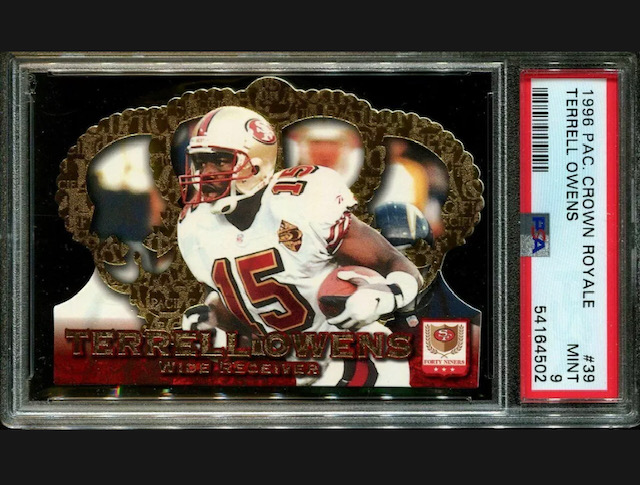 Photo of 1996 Terrell Owens Crown Royale Rookie Card