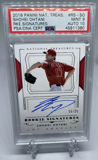 Photo of 2018 Shohei Ohtani National Treasures Rookie Card