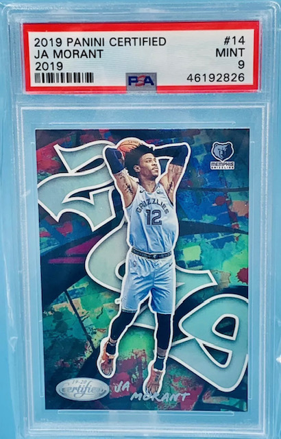 Cheap 2019 Ja Morant Certified Graffiti Rookie Card Photo of a Cheap 2019 Ja Morant Certified Graffiti Rookie Card