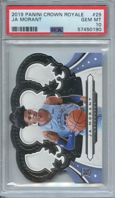 Cheap 2019 Ja Morant Crown Royale Rookie Card Photo of a Cheap 2019 Ja Morant Crown Royale Rookie Card