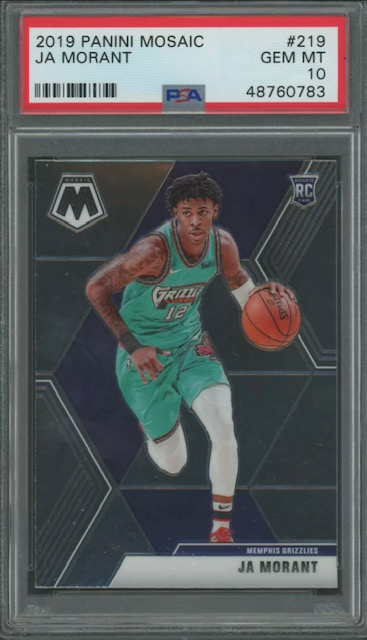 Cheap 2019 Ja Morant Mosaic Base Rookie Card Photo of Cheap 2019 Ja Morant Mosaic Base Rookie Card