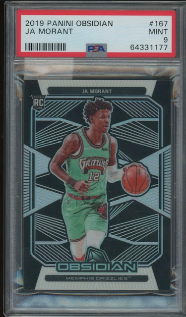 Cheap 2019 Ja Morant Obsidian Rookie Card Photo of a Cheap 2019 Ja Morant Obsidian Rookie Card