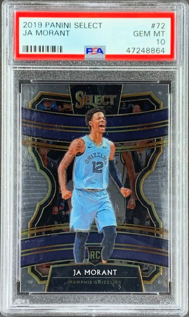 Cheap 2019 Ja Morant Select Concourse Rookie Card Photo of a Cheap 2019 Ja Morant Select Concourse Rookie Card