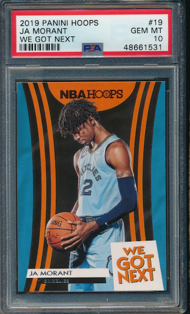 Cheap 2019 Ja Morant NBA Hoops We Got Next Rookie Card Photo of a Cheap 2019 Ja Morant NBA Hoops We Got Next Rookie Card