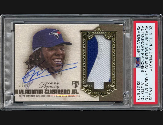 Photo of 2019 Vladimir Guerrero Jr Topps Dynasty Rookie Card