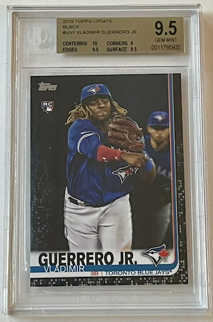 Photo of 2019 Vladimir Guerrero Jr Topps Update Black Rookie Card