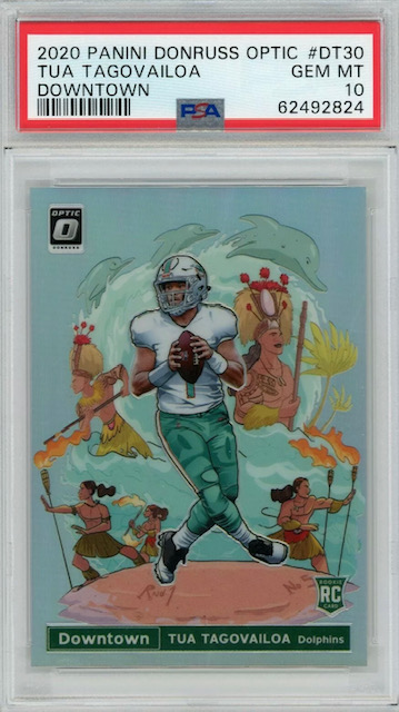 Photo of 2020 Tua Tagovailoa Donruss Downtown Rookie Card