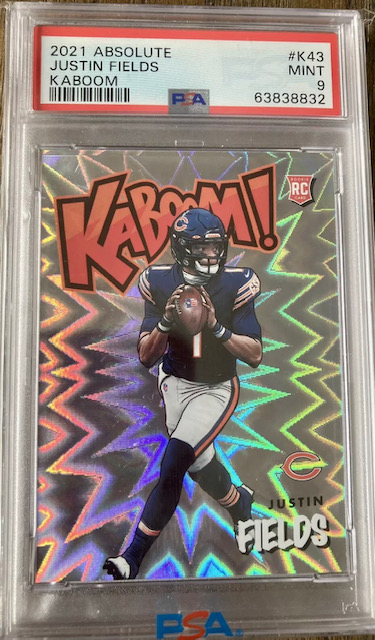 Photo of 2021 Justin Fields Kaboom Rookie Card