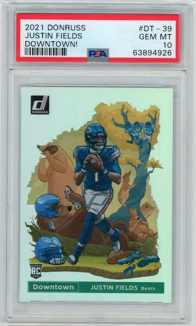 Photo of 2021 Justin Fields Donruss Downtown Rookie Card