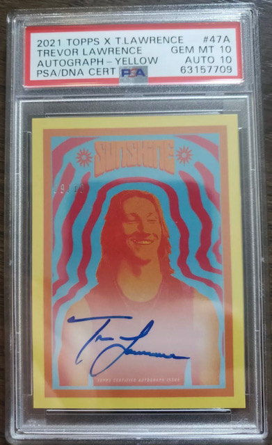 Photo of 2021 Topps x Trevor Lawrence Tangerine Rookie Card